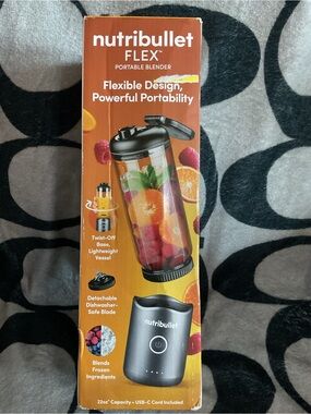 Nutribullet FLEX Powerful Portable Blender - Gray